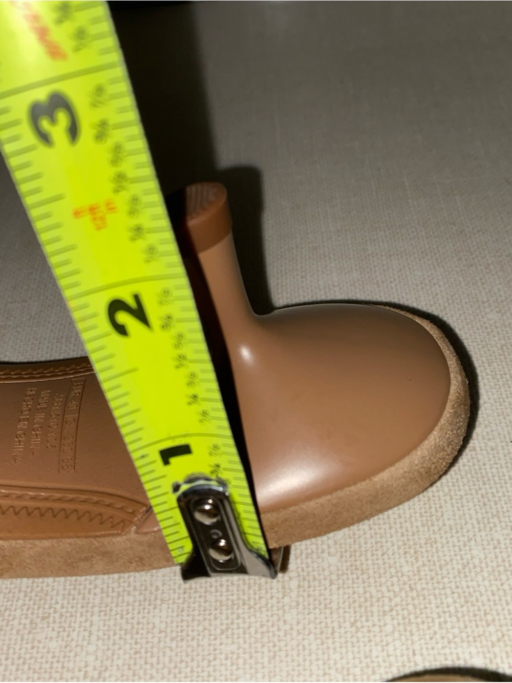 Zara Kitty Heels Sandals Euro 40 US 9 Tan Light Brown Leather NWT - Picture 10 of 16